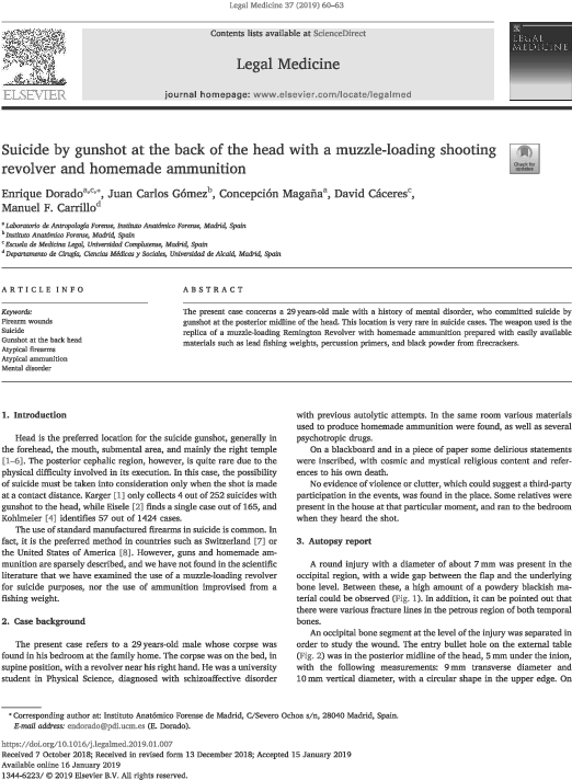 Suicide By Gunshot At The Back Of The Head With A Muzzle-loading - "like That, The Dial Speaks;..." On Page 33, Nineteenth (595x842), Png Download