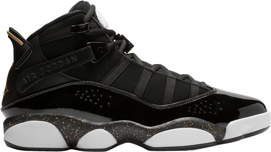Jordan 6 Rings Black Gold 322992-007 Release Date - Black Jordan 6 Rings (900x626), Png Download