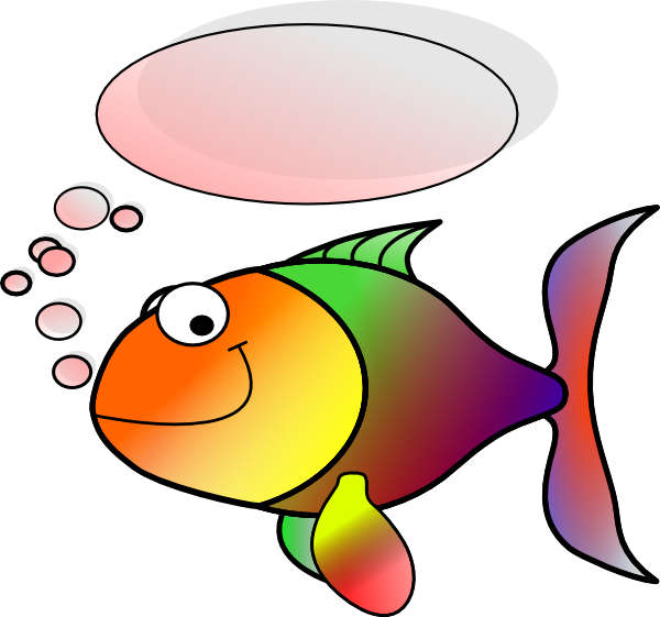 Talking Fish Clip Art At Clker - Opencv Read (600x561), Png Download