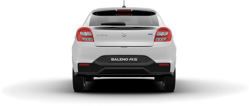 Baleno Rs Arctic White Car Back View - Hot Hatch (1090x536), Png Download