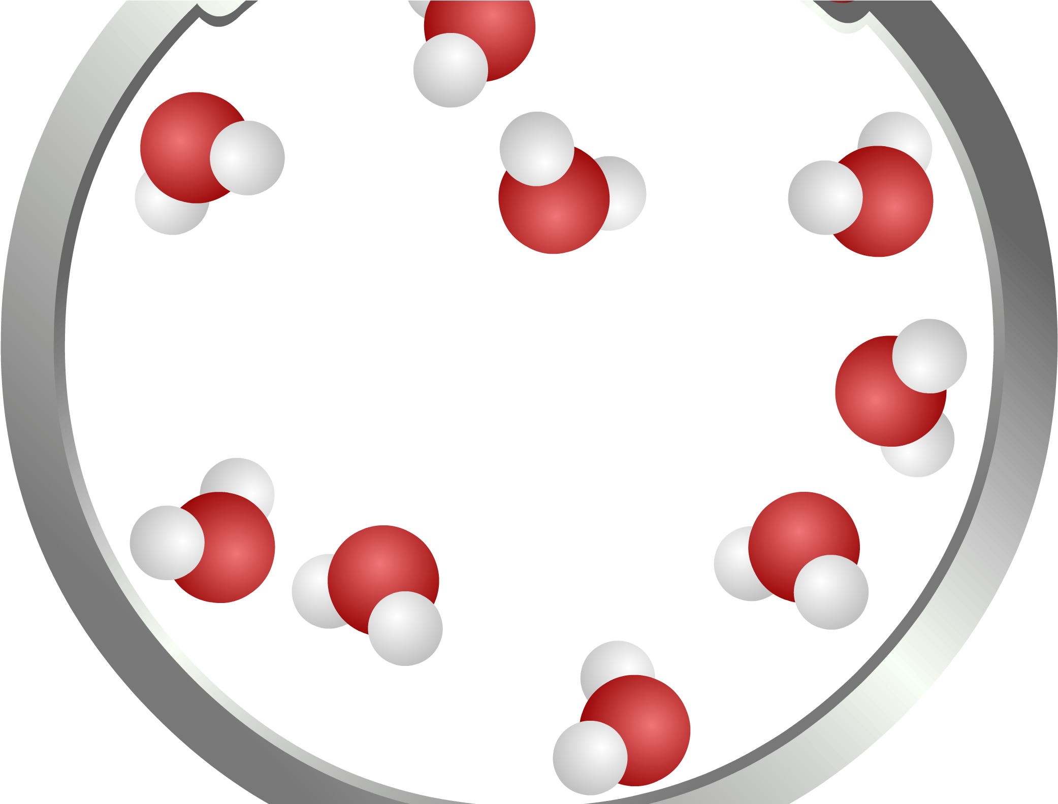 Particle Clipart Liquid - Matter Gas (2111x1583), Png Download