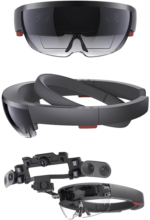 Hololens Technology Reality Kinect Vr Sensor Microsoft - Microsoft Hololens 2 (564x845), Png Download