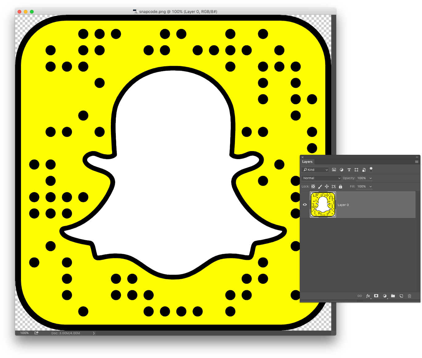 In Photoshop, Access The Menu And Go To Select > Color - Social Media Snapchat Sign (1374x1174), Png Download