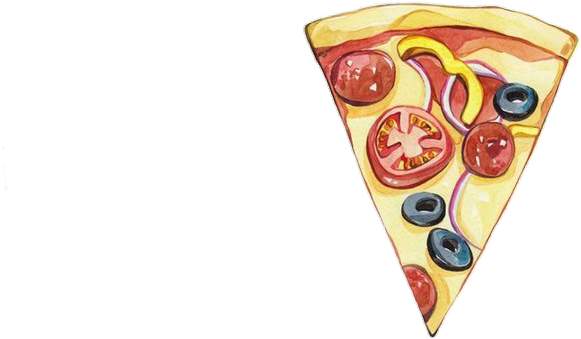 Pizza Pngs Tumblr - Food Drawings (660x807), Png Download
