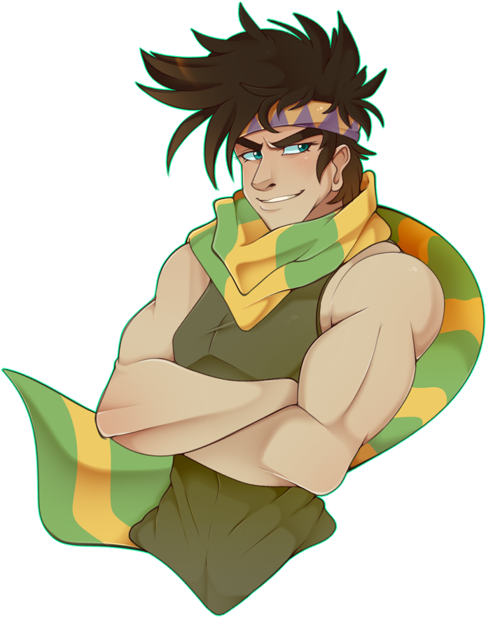 Josephu Joestar - Cartoon (713x900), Png Download