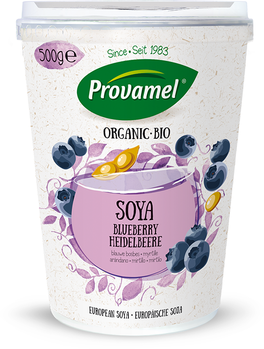 Soya With Blueberry Alternative To Yogurt - Provamel (545x719), Png Download
