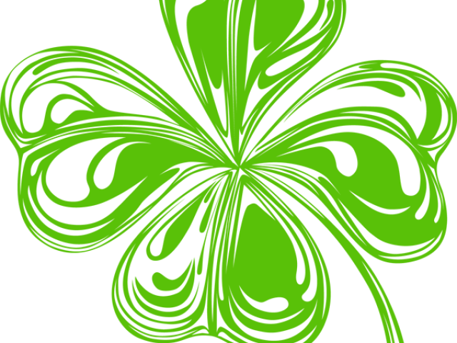 Patrick`s Day Clipart Four Leaf Clover - St Patricks Day Clover Clipart (640x480), Png Download