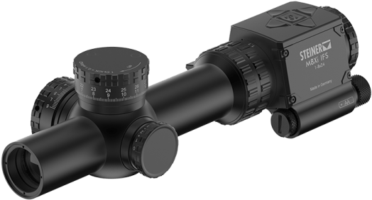 Steiner M8xi Ifs 1-8x24 G2b Mil Dot Ifs Reticle - M7xi Ifs (558x600), Png Download