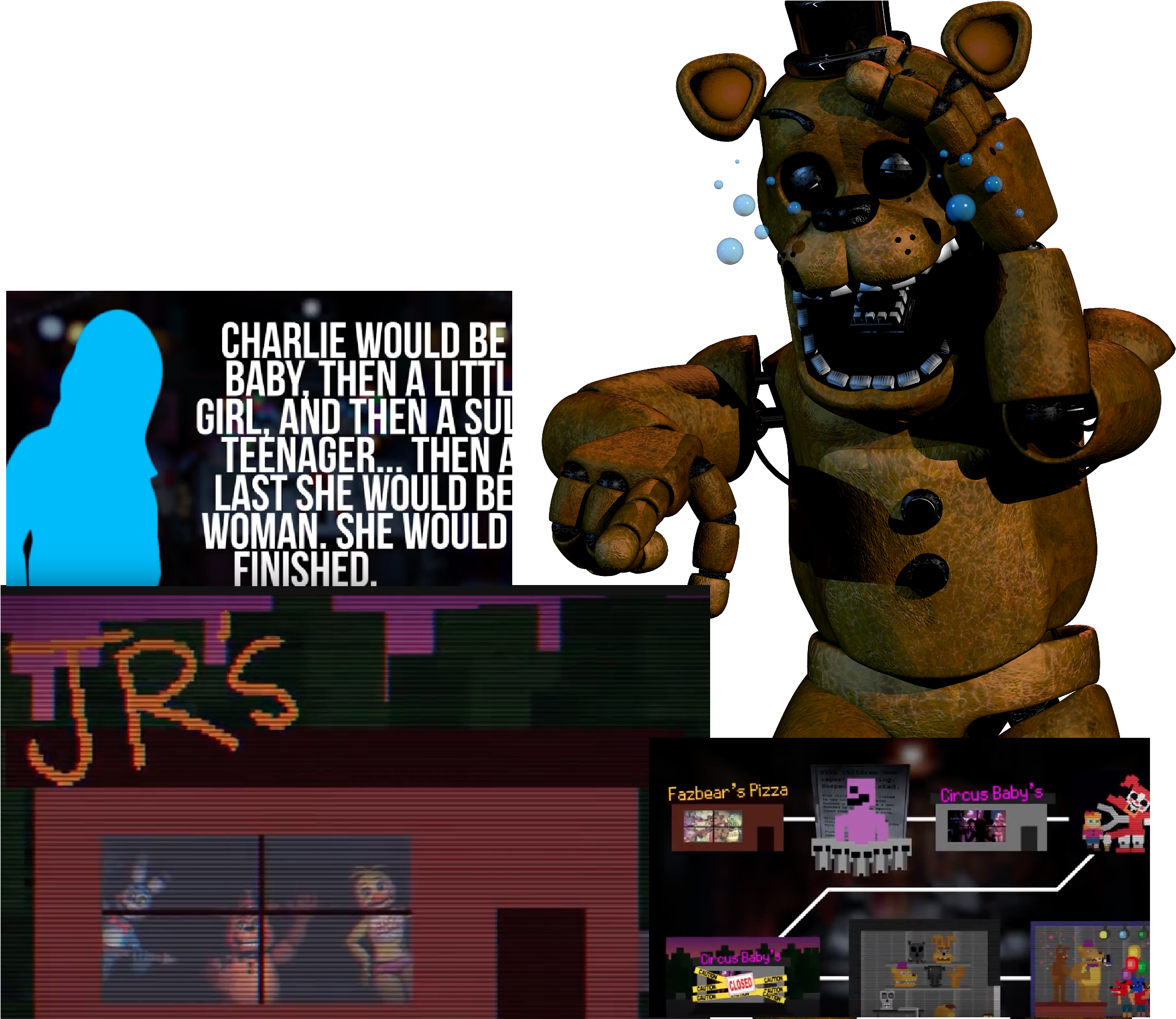Speculationmatpat's Newest Fnaf Theory - Baby Fnaf Charlie (2368x1800), Png Download