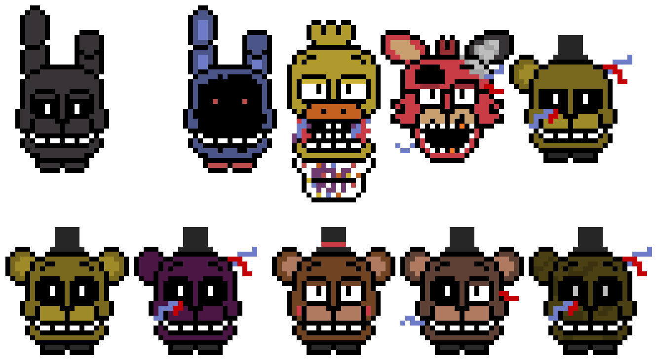 Fnaf Timeline - Cartoon (1400x740), Png Download