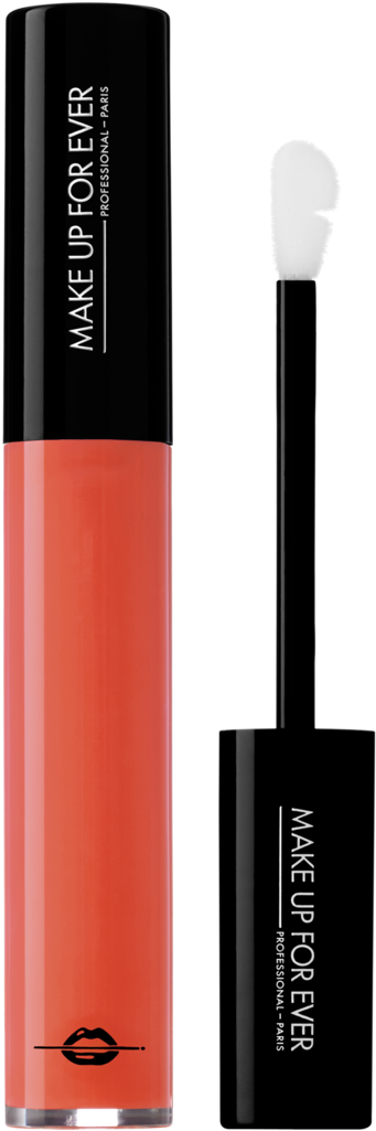 Make Up For Ever Artist Plexi-gloss In 305 Orange Coral - Make Up For Ever Artist Plexi Gloss Lip (1212x1212), Png Download