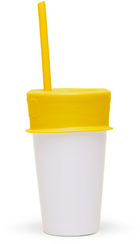 Lid And Straw - Fast Food (580x580), Png Download