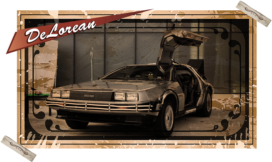 Delorean Dmc-12 (866x526), Png Download