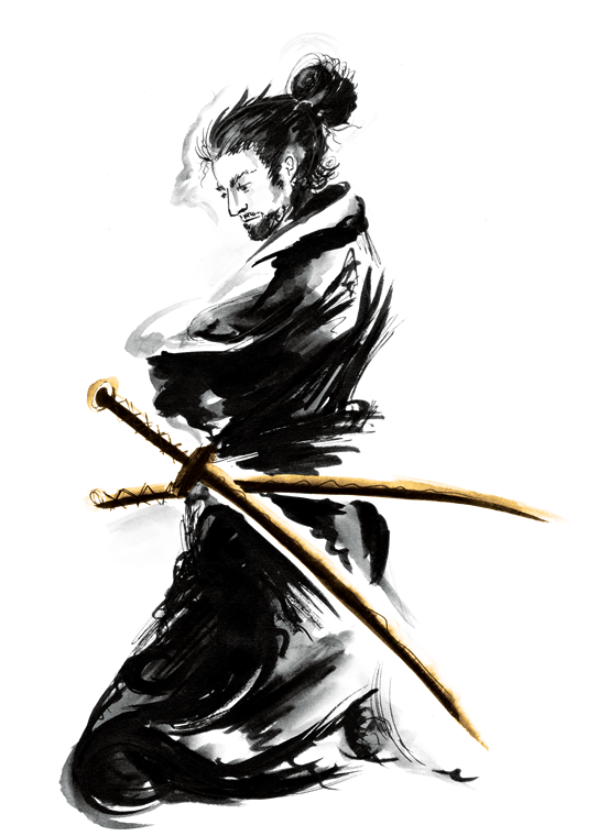 Samurai Ink V1 Transparent Bg (547x800), Png Download