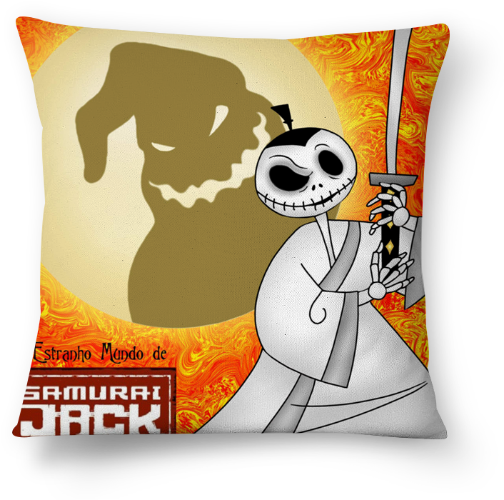 Almofada O Estranho Mundo De Samurai Jack De Nerdices - Cushion (800x800), Png Download
