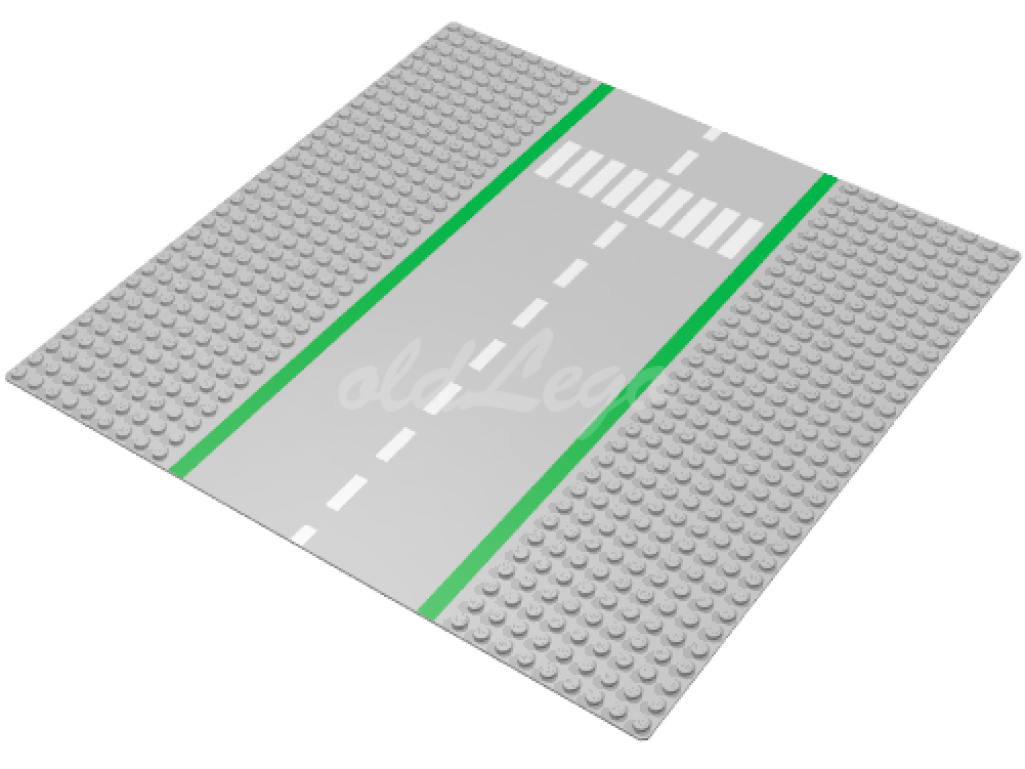 Baseplate, Road 32 X 32 9-stud Straight With Road And - Parallel (1024x1024), Png Download