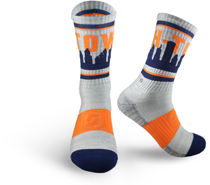 Tri- - Houston Astros Skyline Socks (1024x683), Png Download