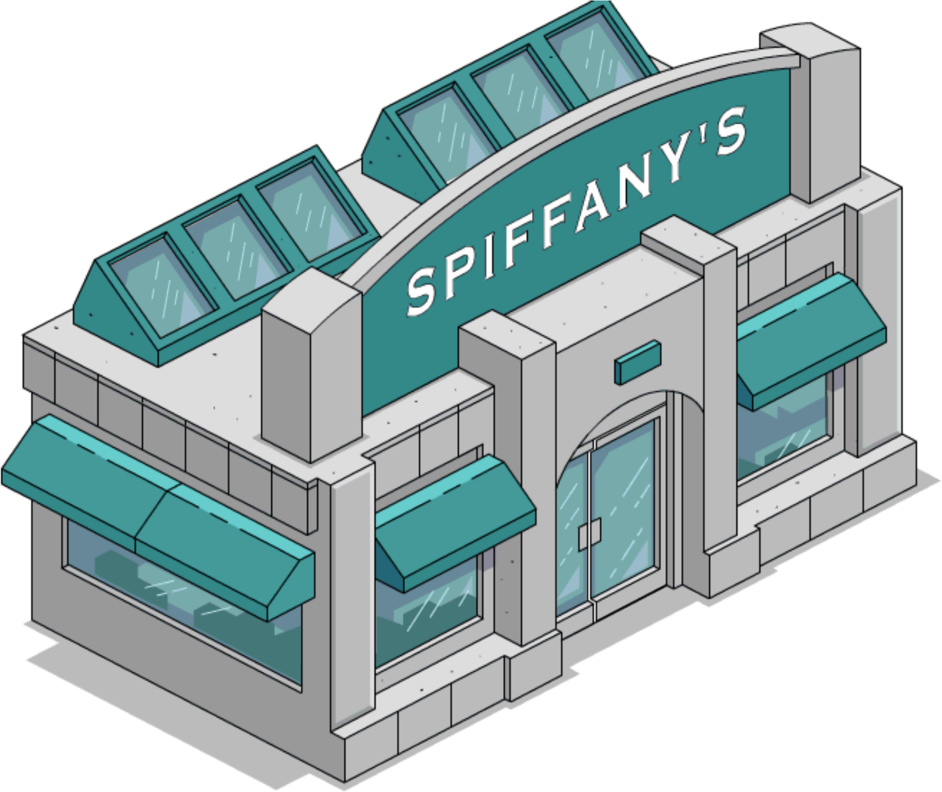 Tapped Out Spiffanys - Clipart Government Springfield Bulding By Totopix Me (1884x1591), Png Download