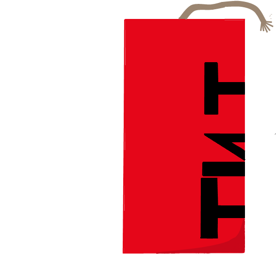 Old Dynamite Side Body - Paper Bag (800x600), Png Download