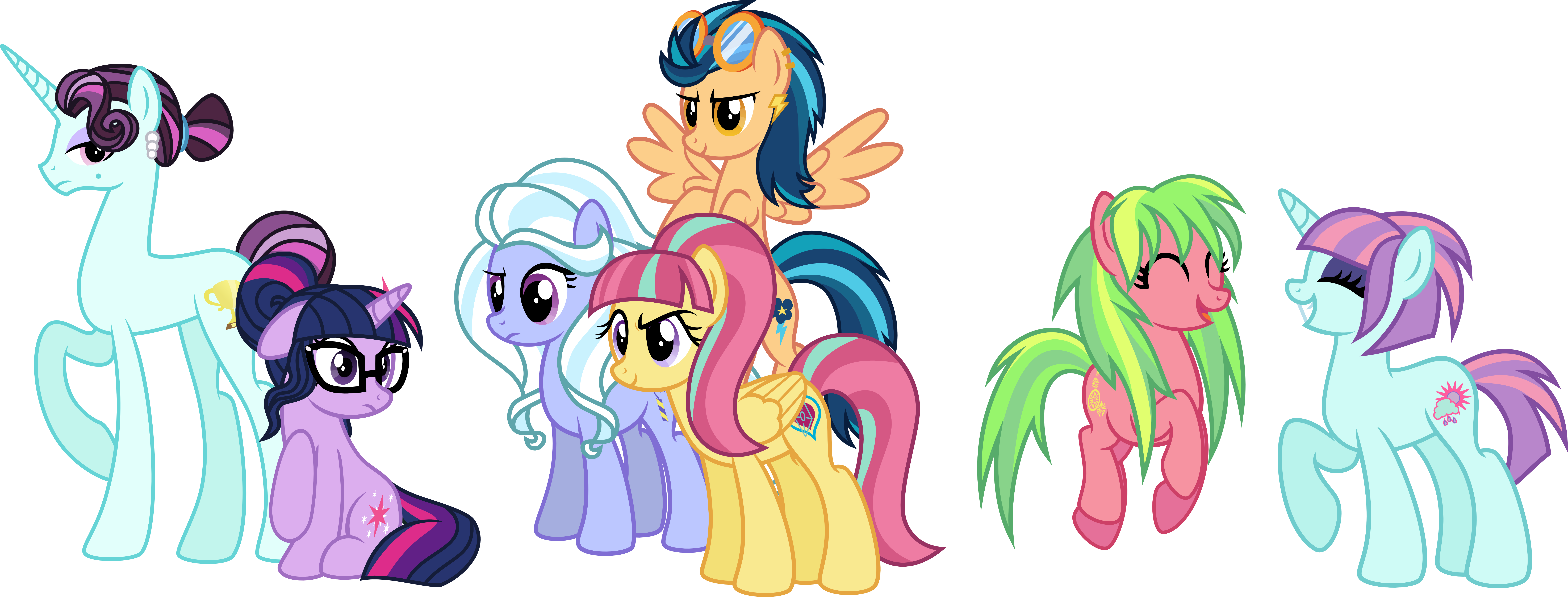 Osipush, Equestria Girls, Equestria - My Little Pony Shadowbolts Ponies (9033x3437), Png Download