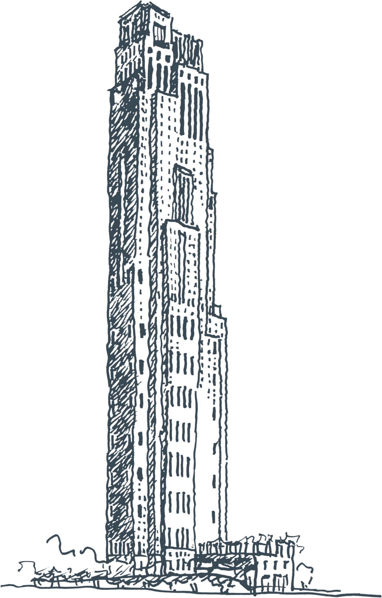 I Love Chicago, And Chicago Loves Architecture - Tower Block (1419x2000), Png Download