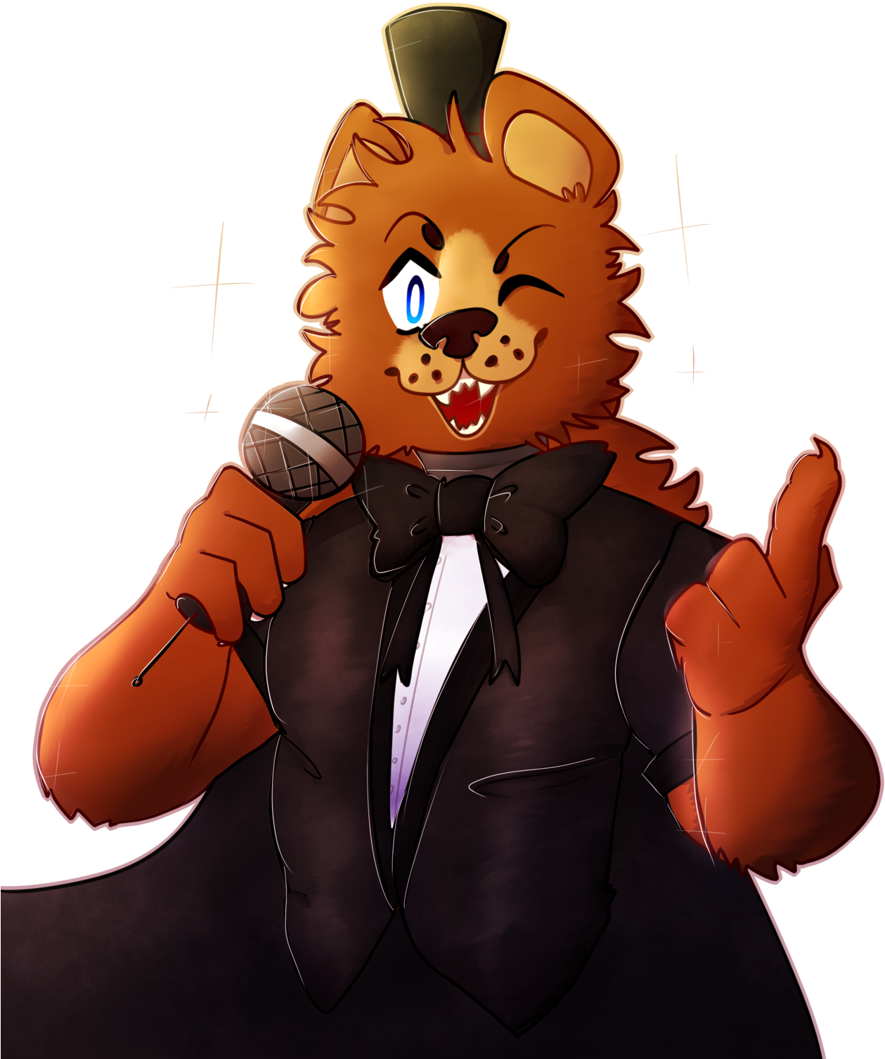 Request By @ask Freddy Fazbear Rp Blog Hope You Like - Cartoon (1280x1522), Png Download