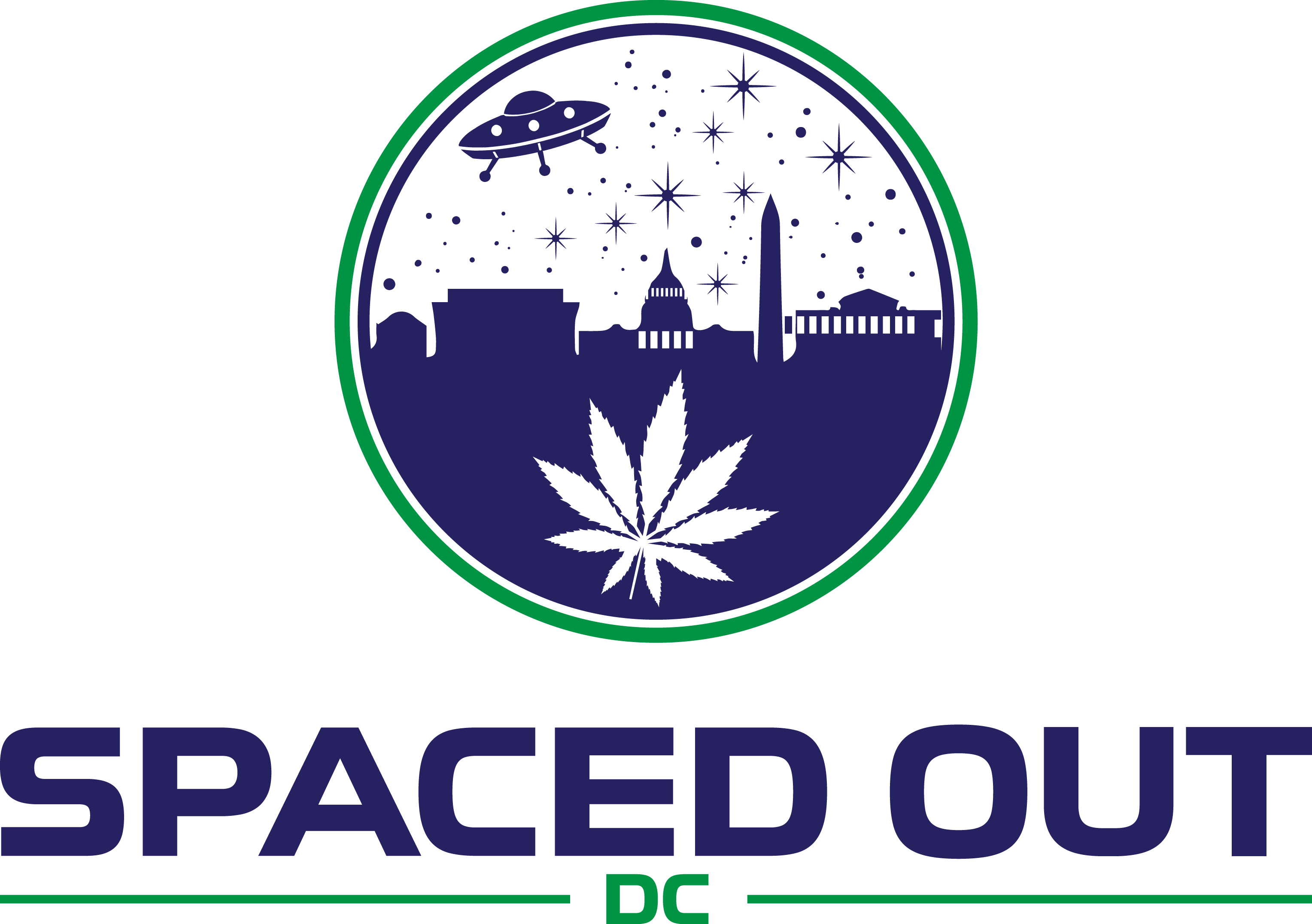 Dc Logo Local Business Spaced Out No Background Blue - Spaceport America Logo (3056x2153), Png Download