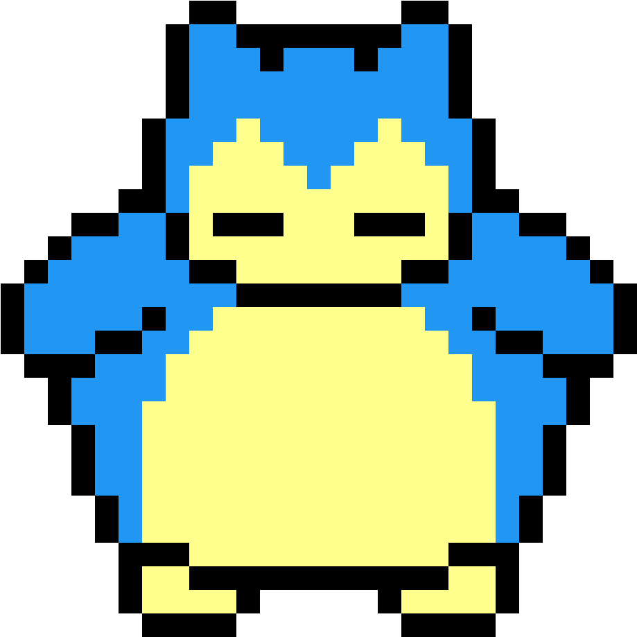 Snorlax - Snorlax Perler Beads (1190x1190), Png Download