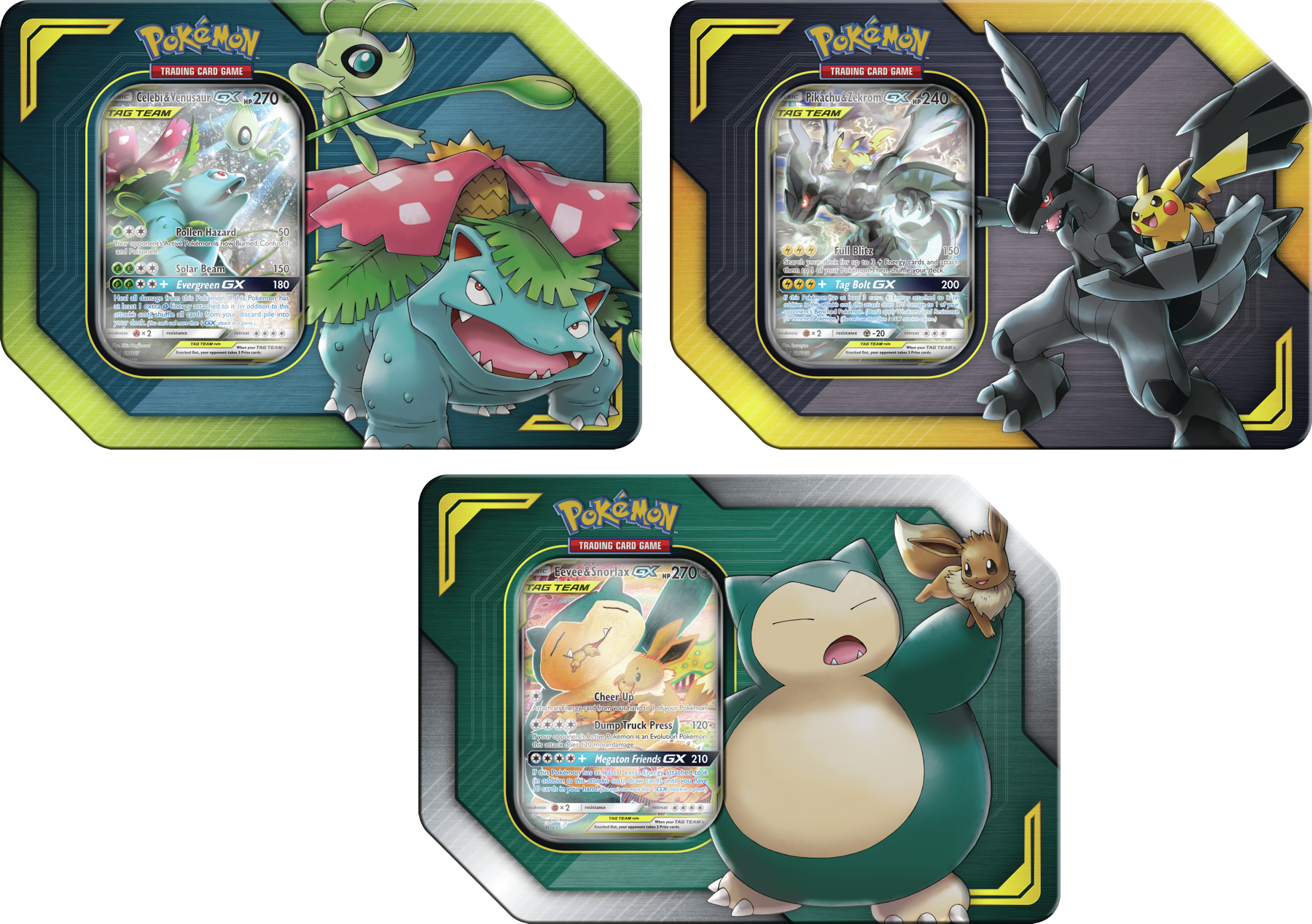 Pokemon Tag Team Tin - Pokemon Tag Team Tins (1800x1268), Png Download