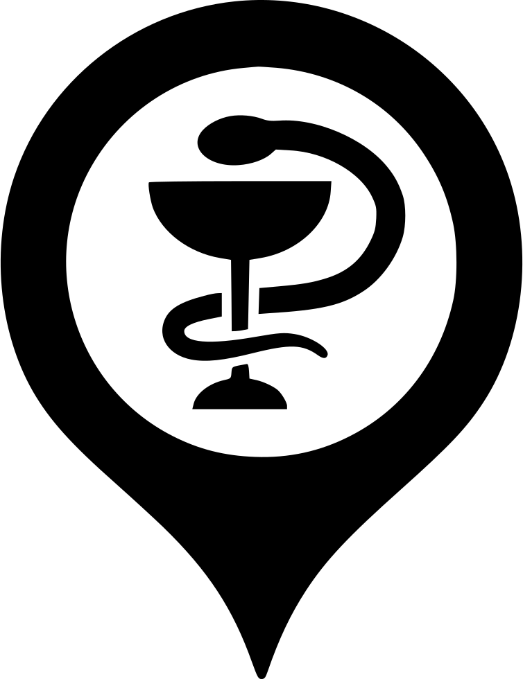 Hospital Map Marker Comments - Emblem (754x980), Png Download