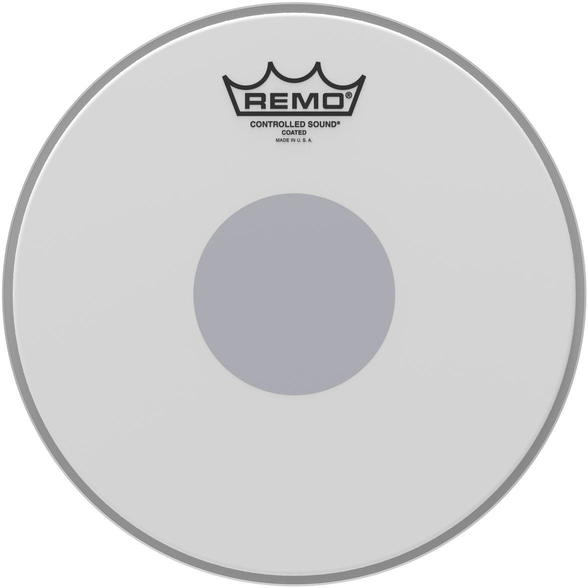 Remo Controlled Sound 10" Coated Black Dot Drumhead (1280x1280), Png Download