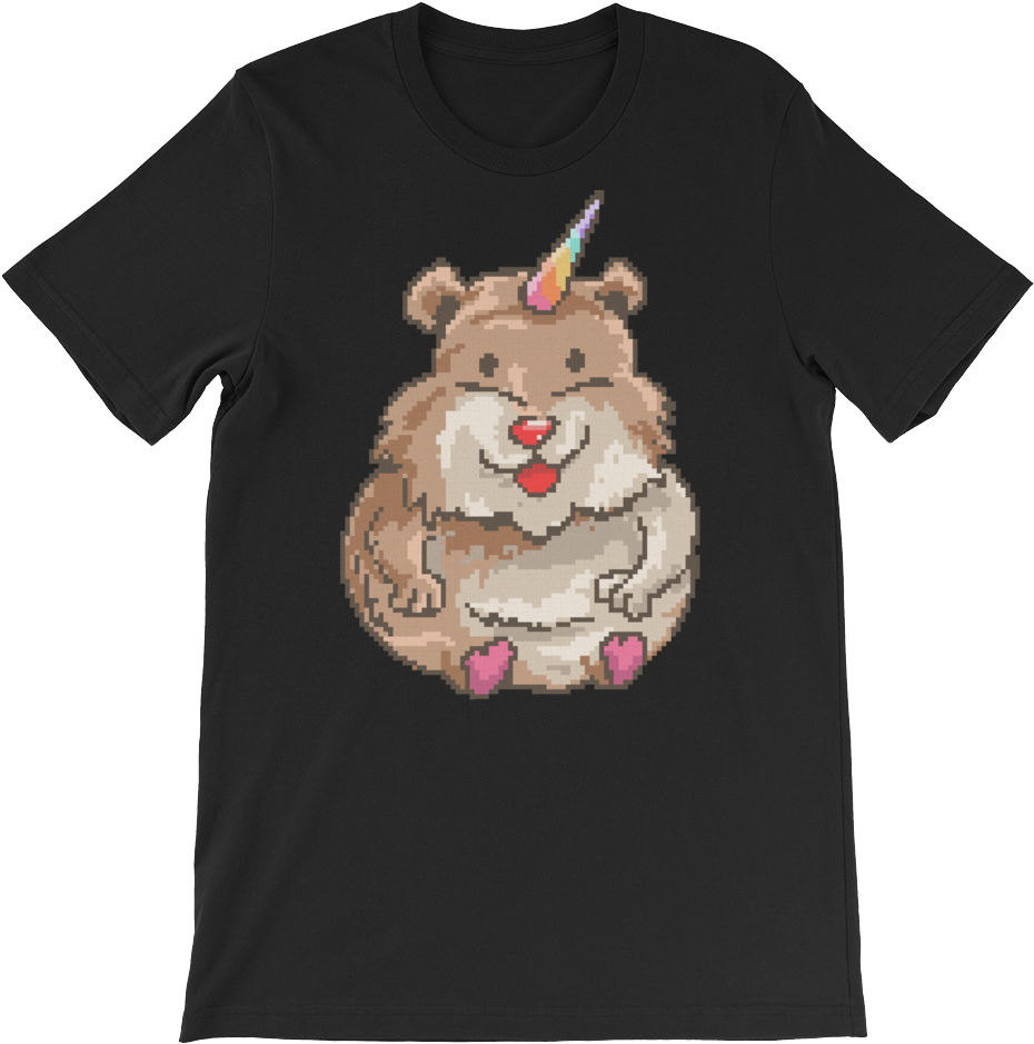 Load Image Into Gallery Viewer, Hamster Unicorn T-shirt - T-shirt (1000x1000), Png Download