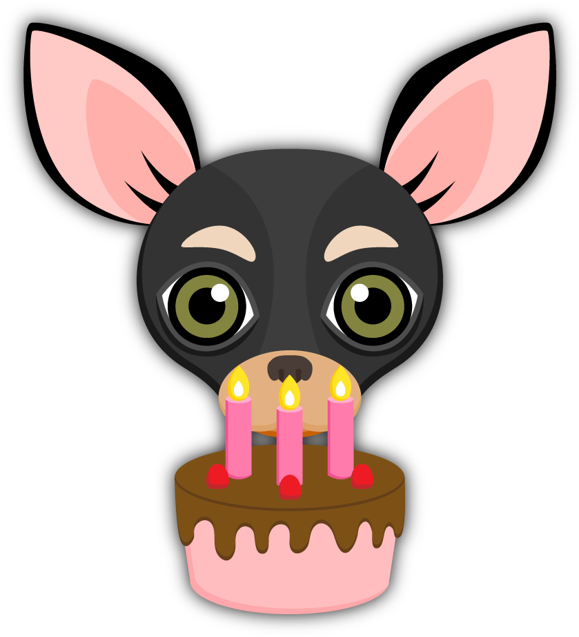 Black Tan Chihuahua Emoji Stickers For Imessage - Chihuahua Emoji (846x931), Png Download