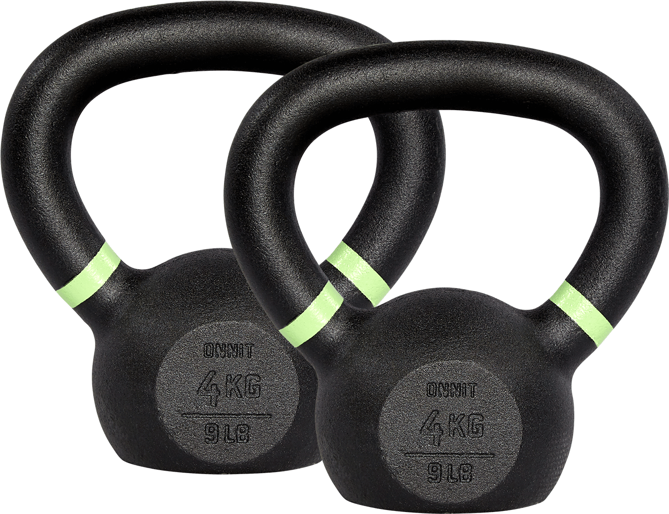 Onnit Double 4kg Kettlebells - Strength Training (1470x2000), Png Download