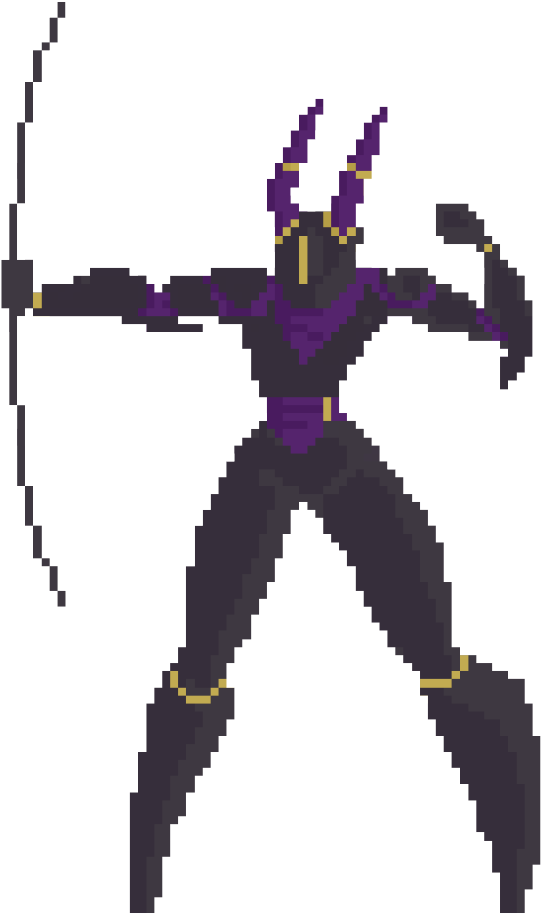 Pixel Archer Gif (703x1024), Png Download