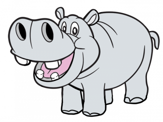 Fingerprint Png Transparent Images - Hippopotamus Clipart (640x480), Png Download