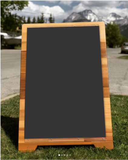 Chalkboard Insert - Banff Sign Company / Knorth Creative (600x600), Png Download