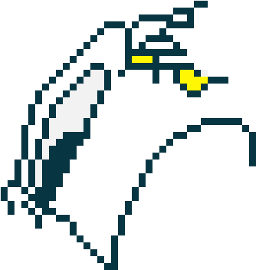 Donald Duck - Pixel Shape (720x470), Png Download