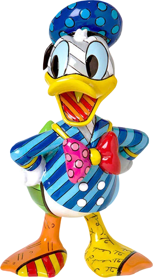 Disney - Britto Donald Duck (496x898), Png Download