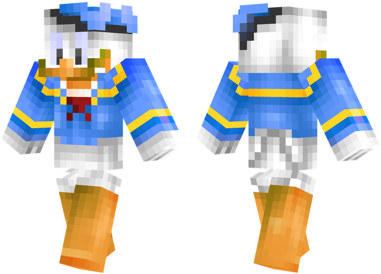 Donald Duck - Duck Skin De Minecraft (804x576), Png Download