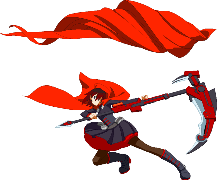 Bbtag Ruby Petalburst - Cartoon (721x599), Png Download