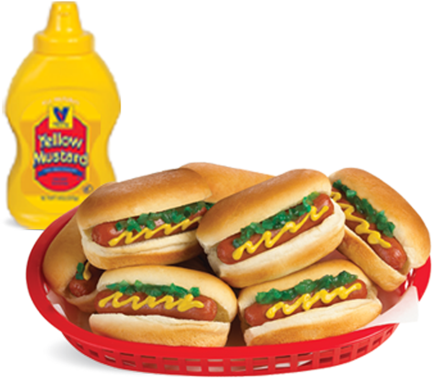 Mini Hot Dog “pup” And Mini Bun Party Kit - Hot Dog (1000x1000), Png Download