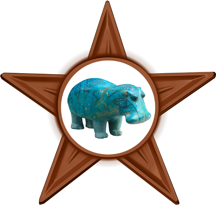 William The Hippo Barnstar - Barnstar (750x741), Png Download