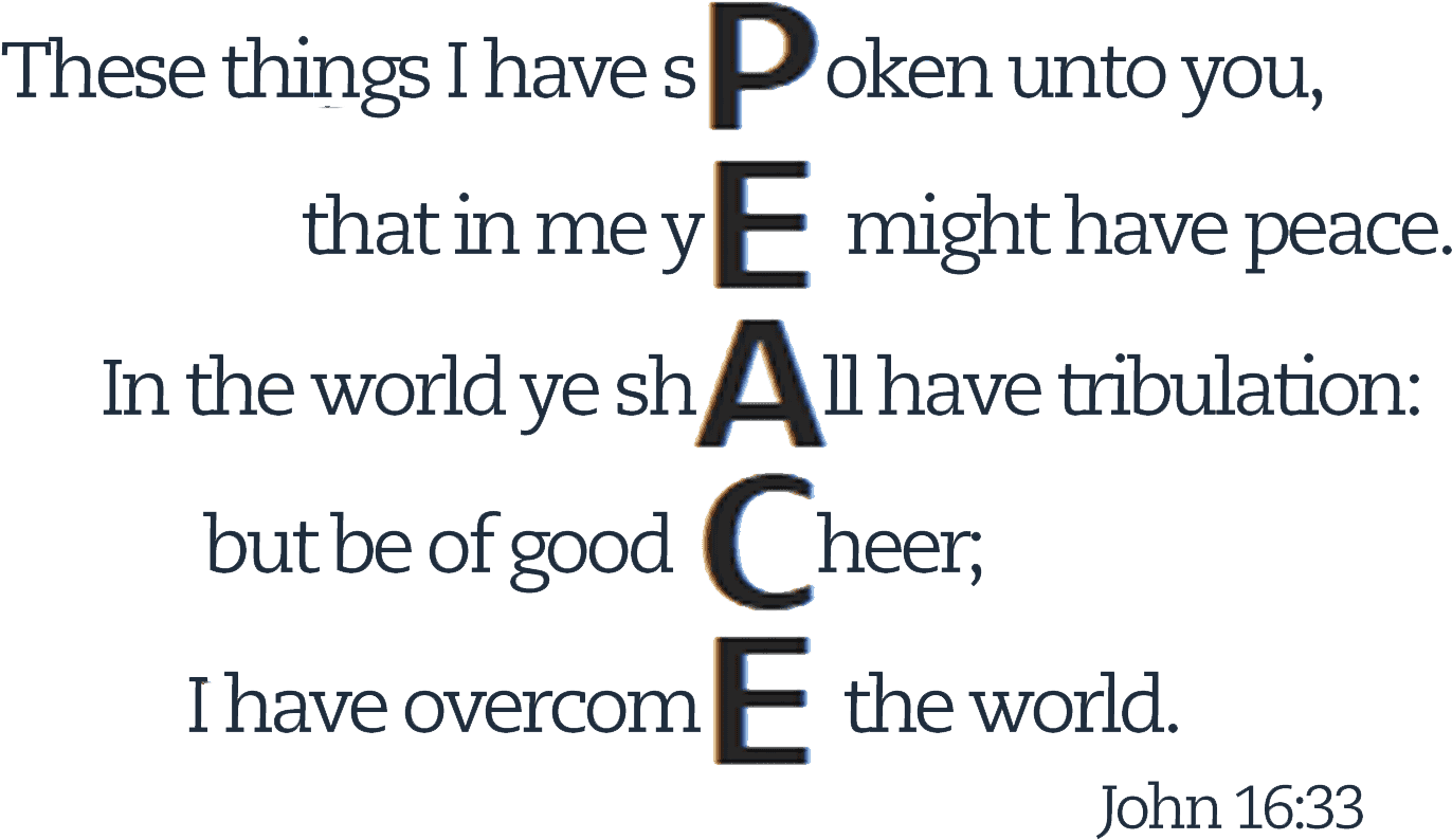 John 16 33 - Number (1800x950), Png Download