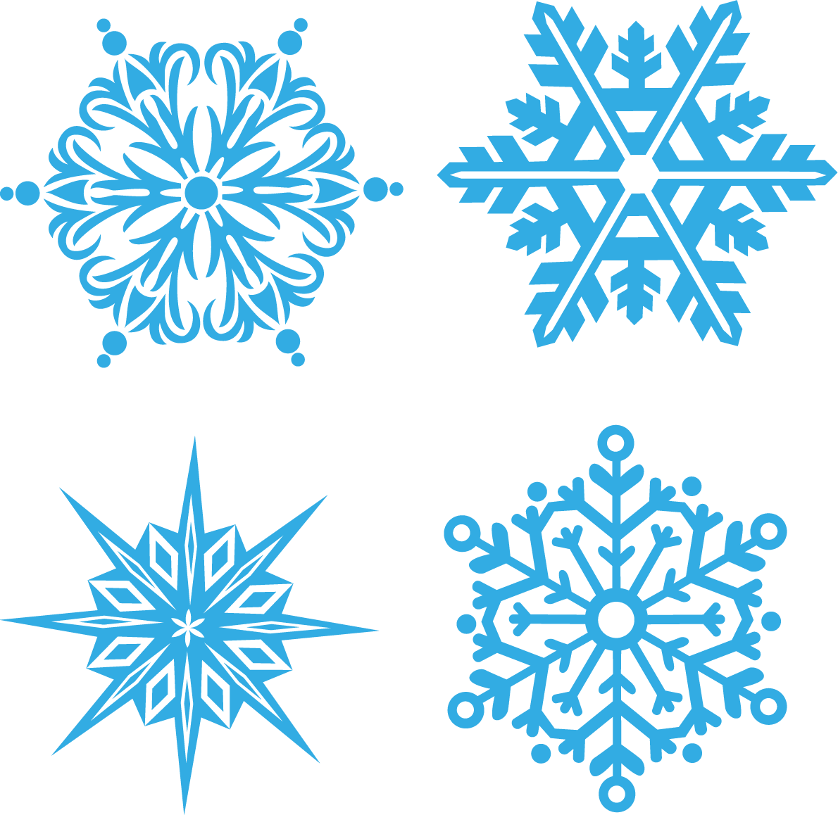 Graphic Freeuse Library Snowflake Euclidean Online - Thick Snowflake (1190x1158), Png Download