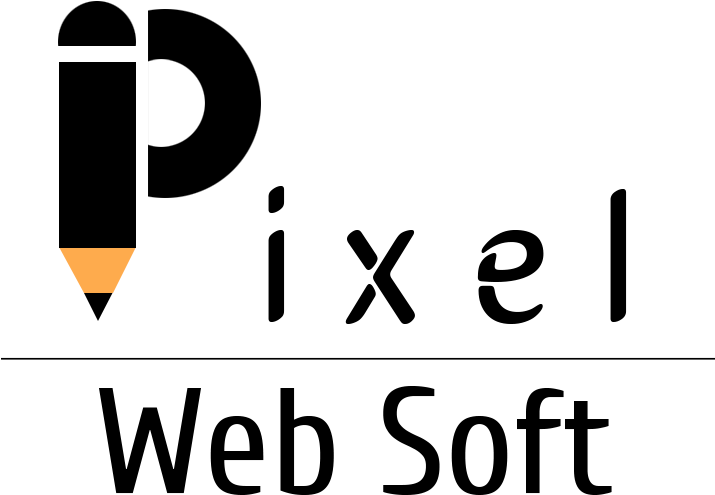 We Designed A Logo For Company Named Pixel Web Soft - Web Design Pixel Logo (800x800), Png Download