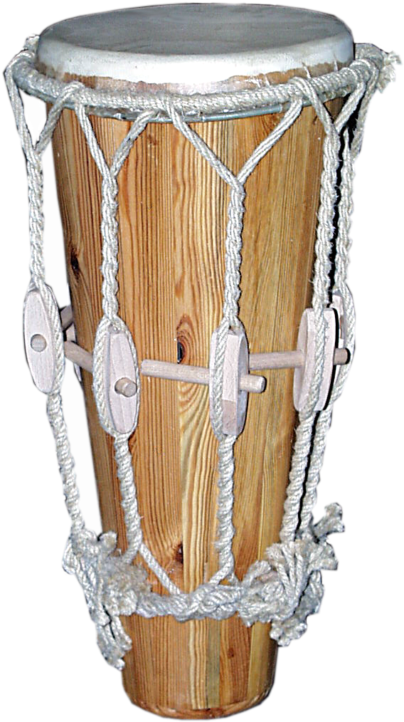 Trommelbau Mit Dem Klang-holz E - Chenda (586x1056), Png Download