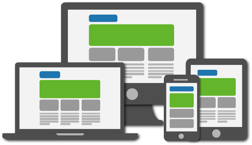 To Overcome This Obstacle, We Develop Responsive Website - Responsive Web Design Png (880x507), Png Download