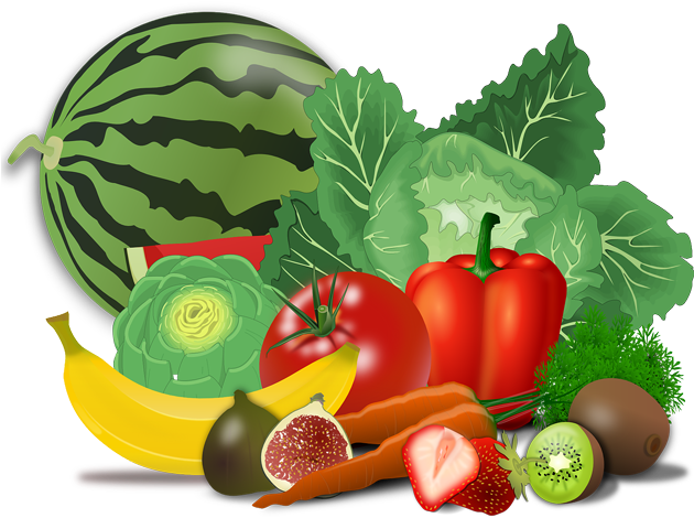 Aunque Todos Consumimos Frutas Y Vegetales A Diario, - Healthy Food In Png (640x471), Png Download