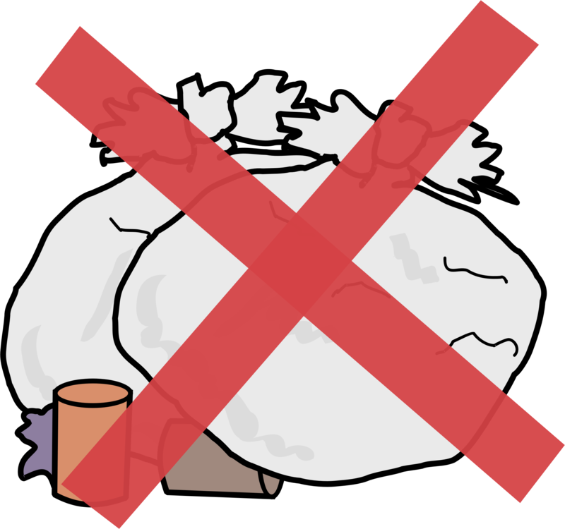 Drawing Waste Line Art Silhouette - Rubbish Clipart (800x750), Png Download